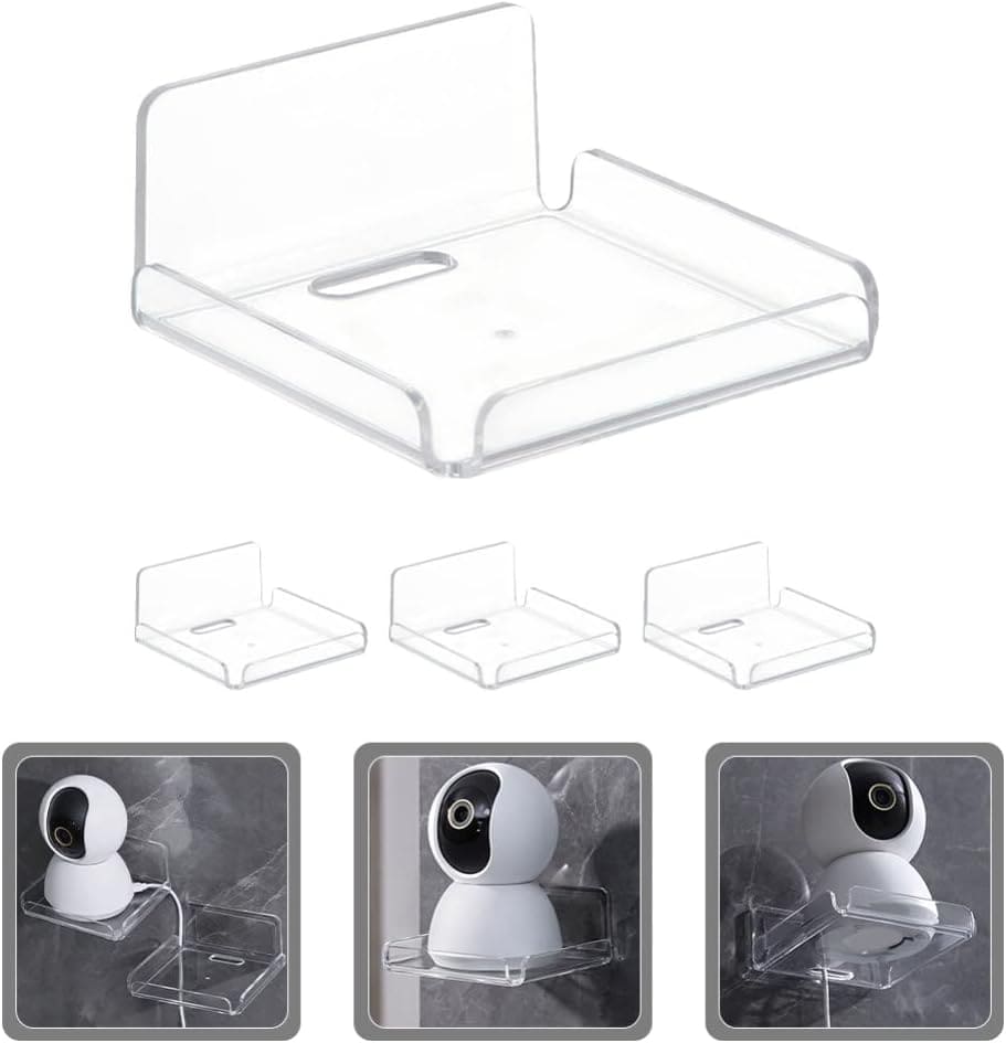 Acrylic Floating Wall Shelves for Security Cameras