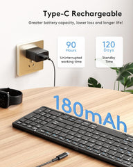 Foldable Keyboard with Touchpad