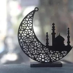 Acrylic Moon wit Masjid Stand