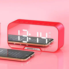 Wireless Bluetooth Alarm Clock – Mini Speaker with Subwoofer