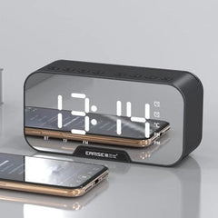 Wireless Bluetooth Alarm Clock – Mini Speaker with Subwoofer