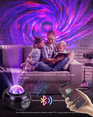 App-Controlled Starry Sky Projector – Music Night Lamp