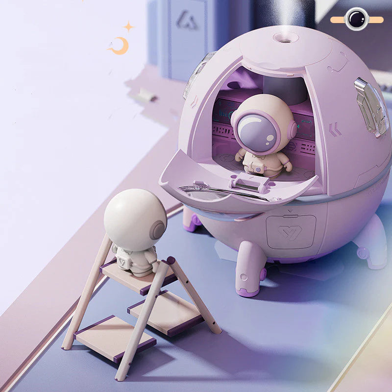 Astronaut Space Capsule Air Humidifier – Cool Mist & Aromatherapy Diffuser