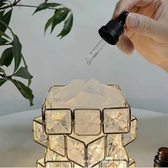 Fire Aromatherapy Crystal Diffuser Indoor Durable Household Night Light