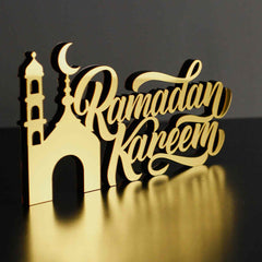 Ramadan Kareem Tabletop Decor in English with Minaret