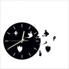 Halloween Ghosts 3D Wall Clock