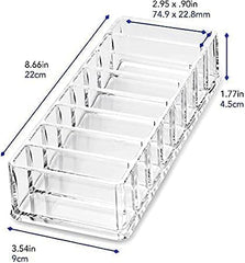 Makeup Organizer, 8 Compartments Acrylic Cosmetic Storage