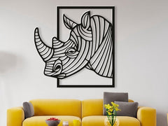 Rhino Head Wall Decor