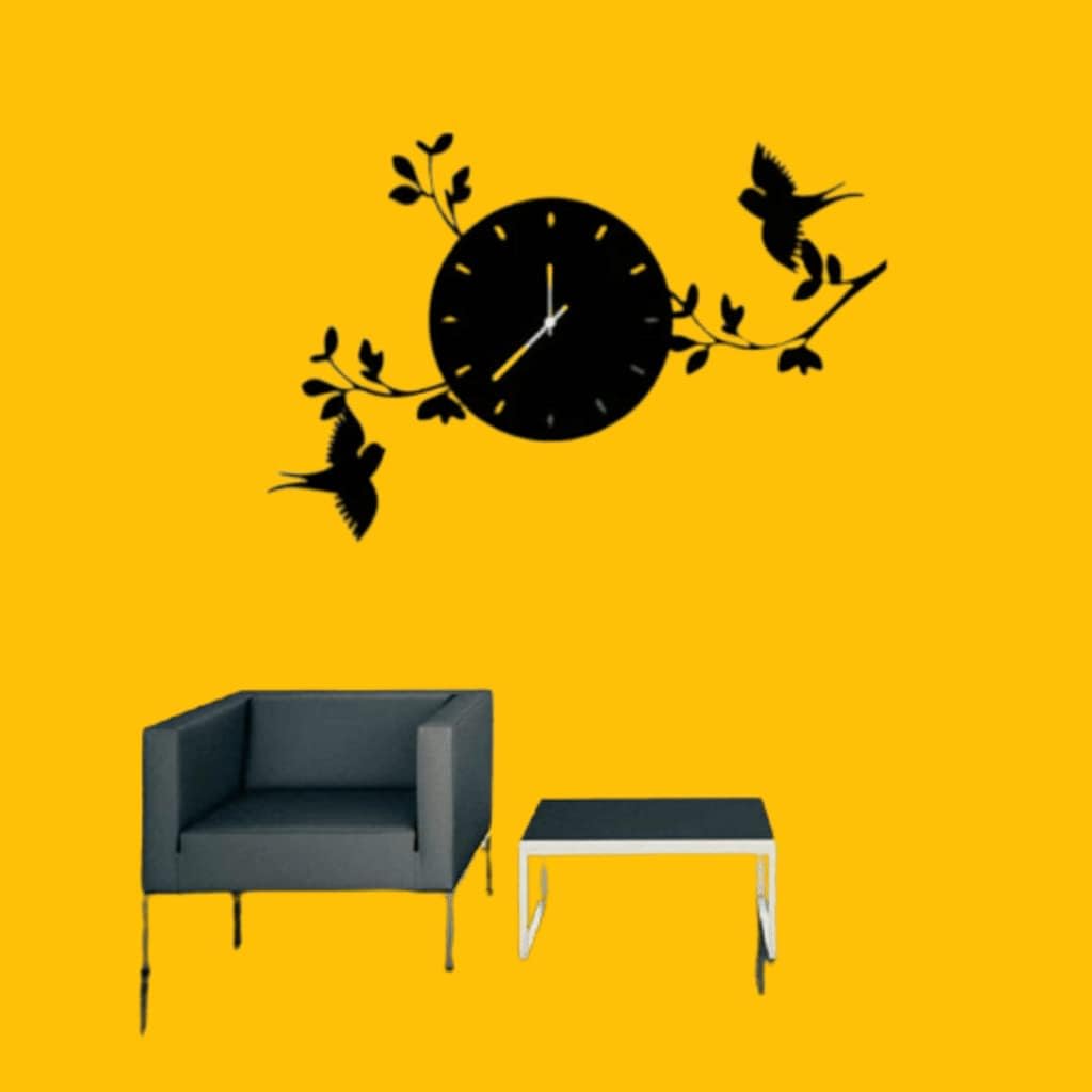 Birds on Branches DIY 3D Wall Clock