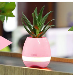 Touch-Sensitive Music Vase – Desktop Audio Speaker