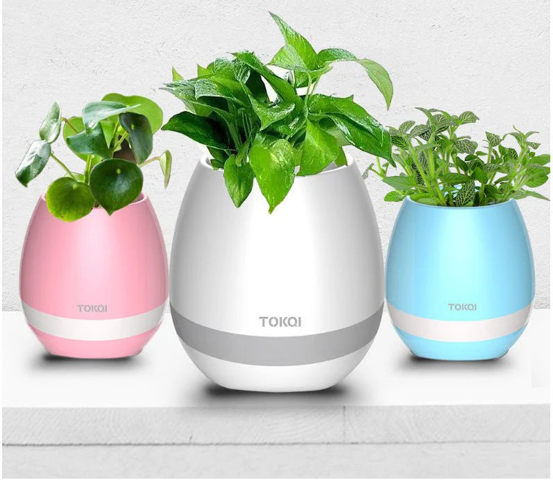 Touch-Sensitive Music Vase – Desktop Audio Speaker